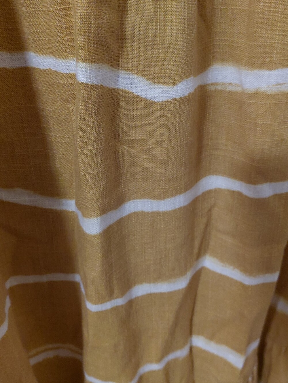 Mustard Boho Linen Blend Dress - Picture 5 of 10